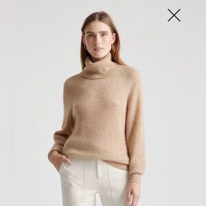 Quince Baby Alpaca-Wool Turtleneck | Small | Camel